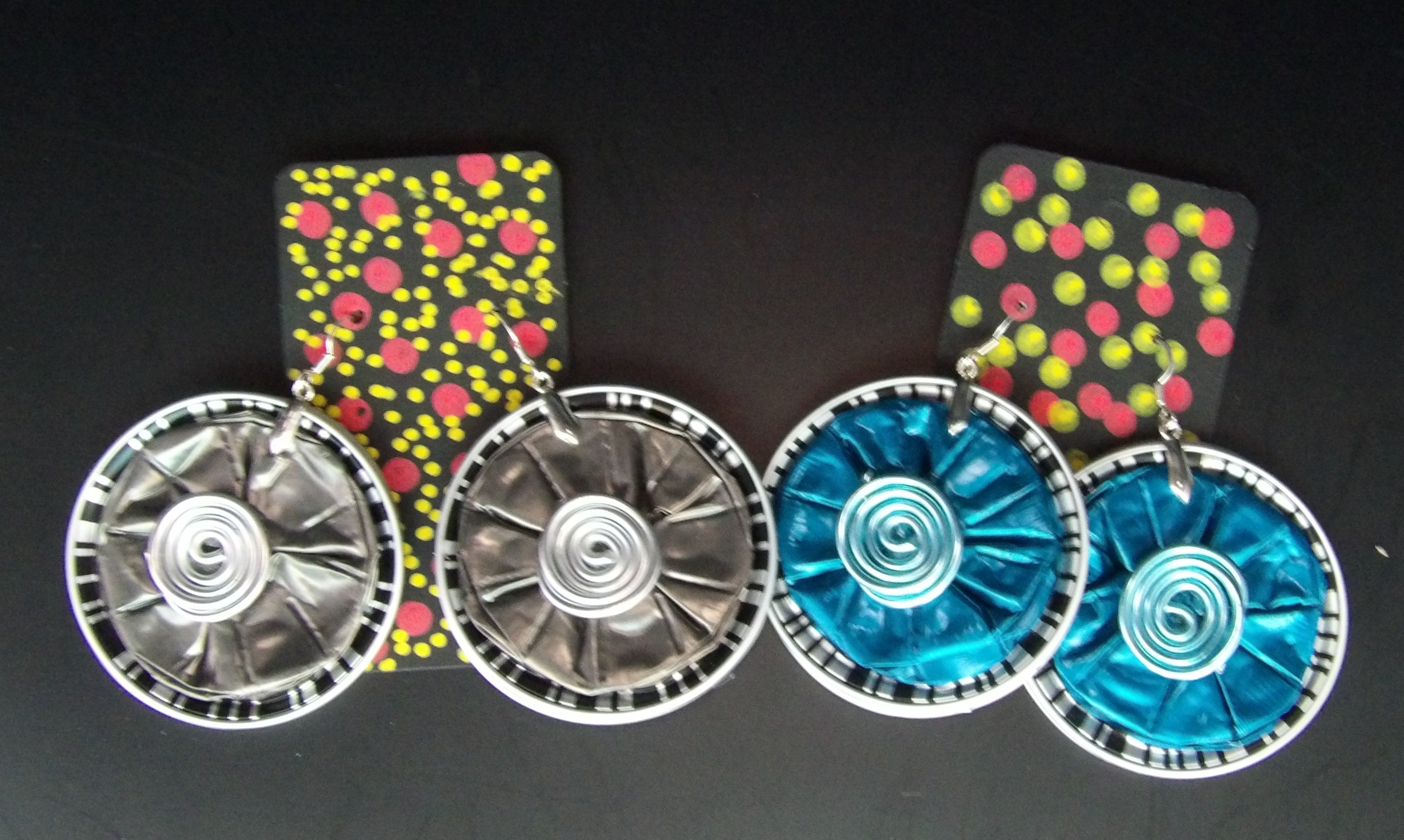 COFFEE POD EARRINGS – LARGE, HAND-FINISHED (NOT PAINTED)