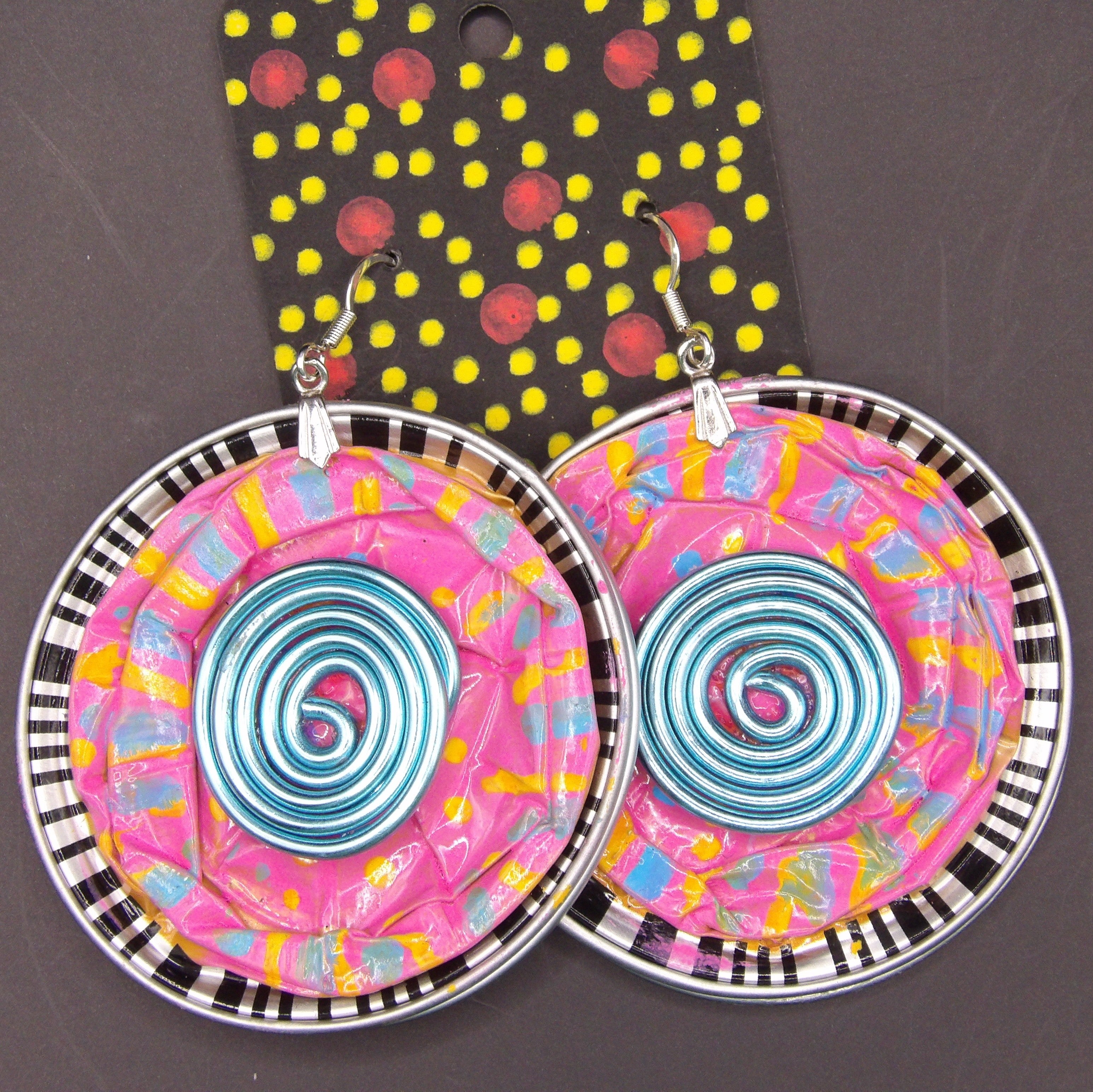 COFFEE POD EARRINGS – LARGE, HAND-FINISHED (PAINTED)