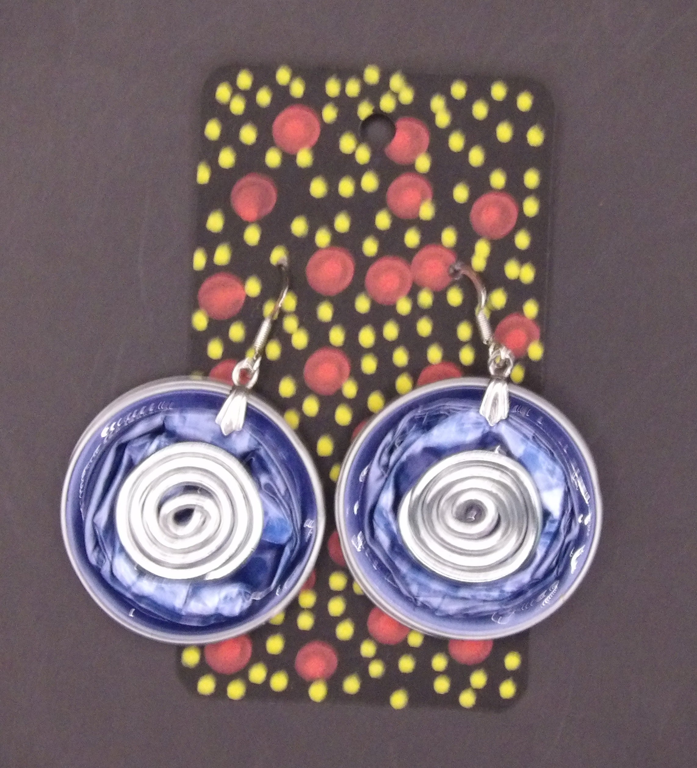COFFEE POD EARRINGS – SMALL, HAND FINISHED (NOT PAINTED)