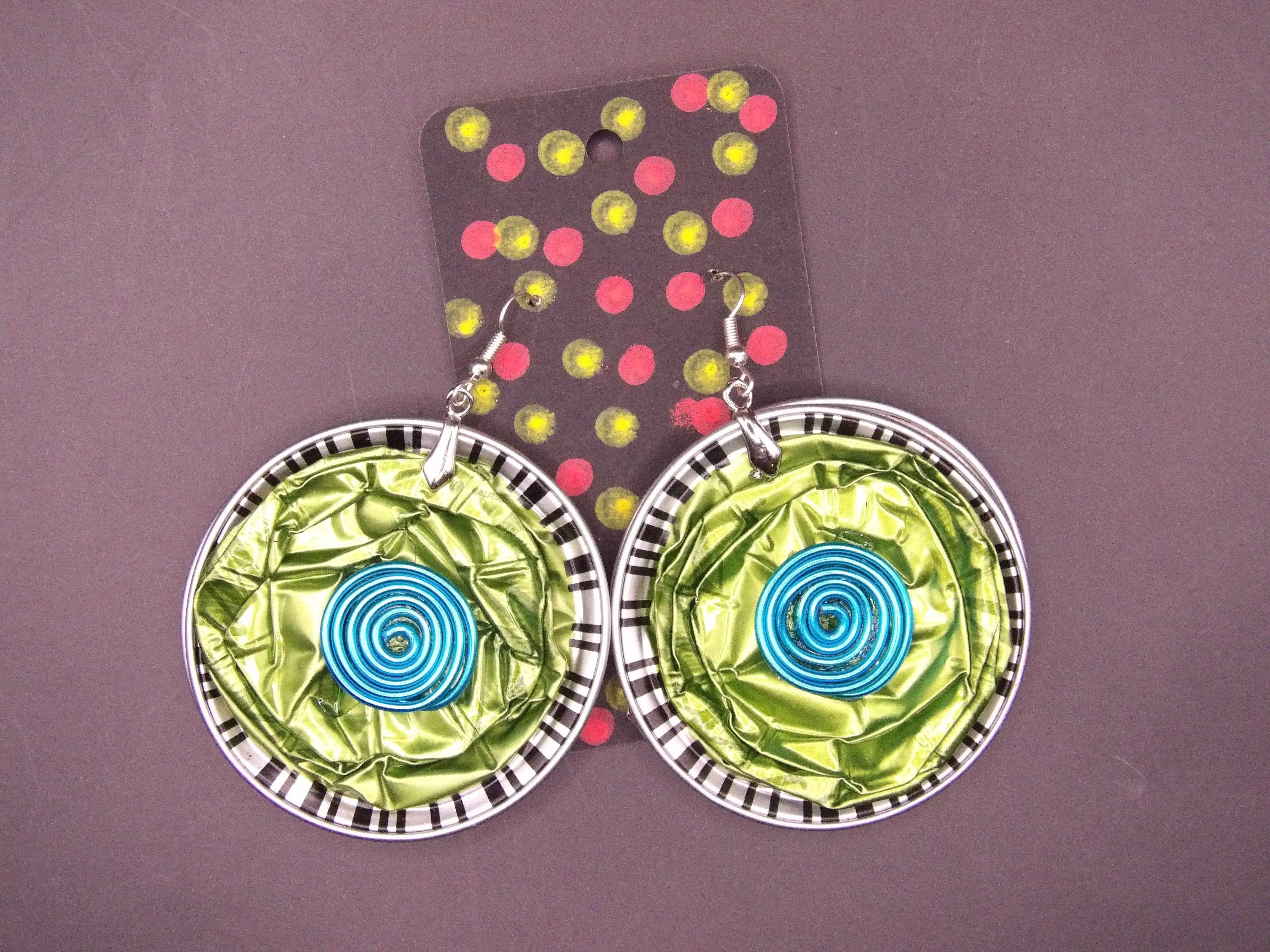 COFFEE POD EARRINGS – LARGE, HAND-FINISHED (NOT PAINTED)