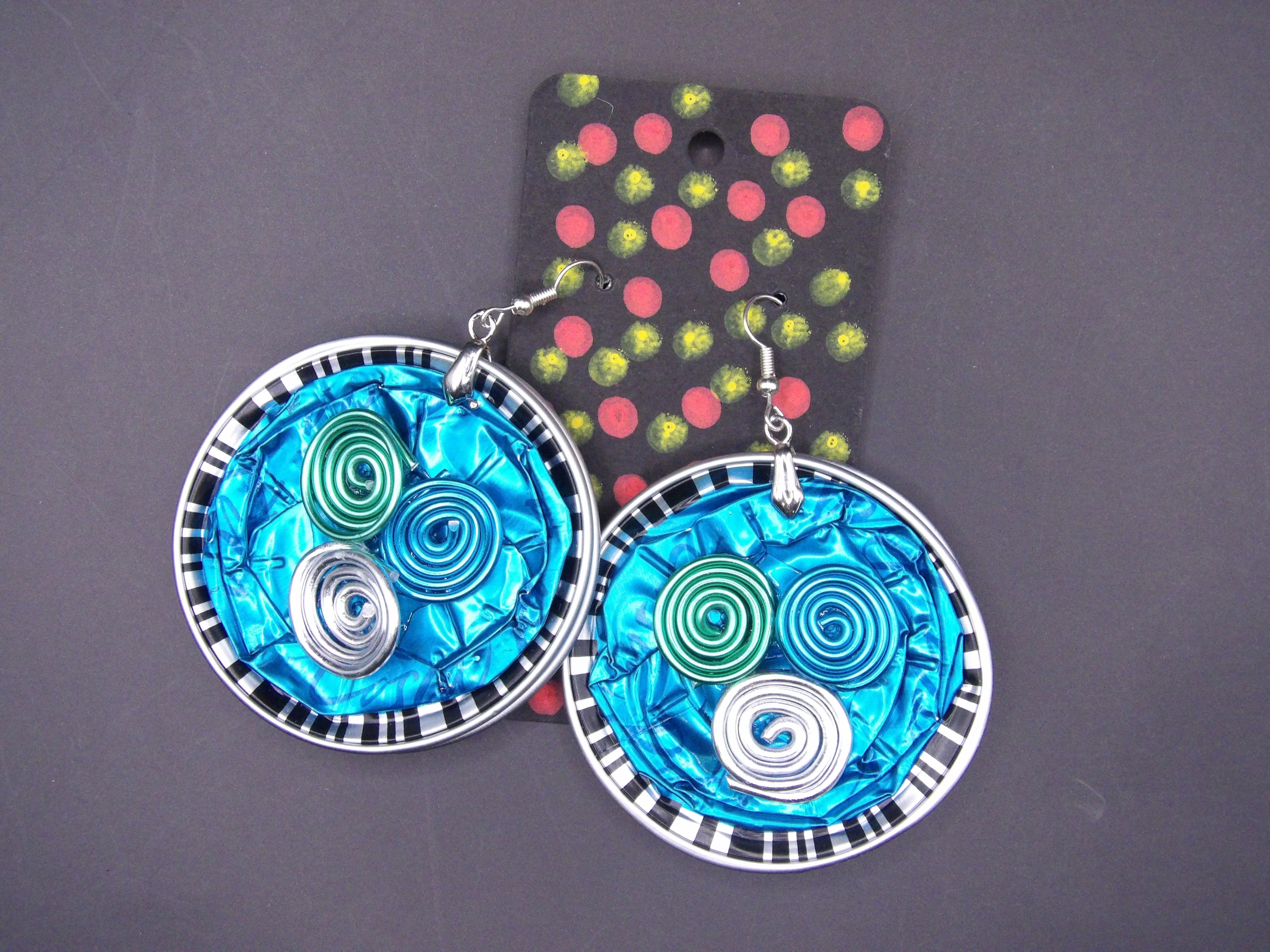 COFFEE POD EARRINGS – LARGE, HAND-FINISHED (NOT PAINTED)