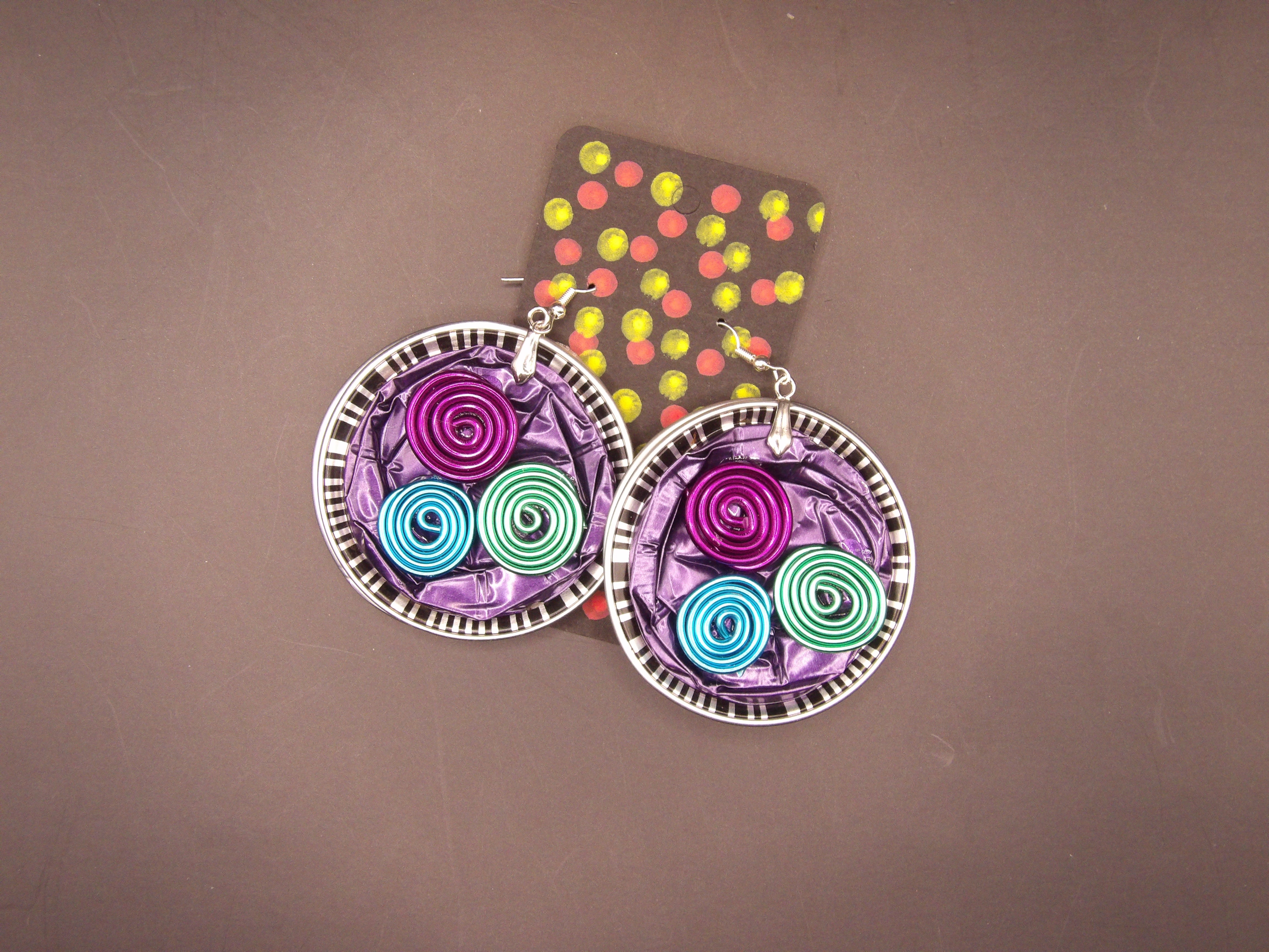 COFFEE POD EARRINGS – LARGE, HAND-FINISHED (NOT PAINTED)