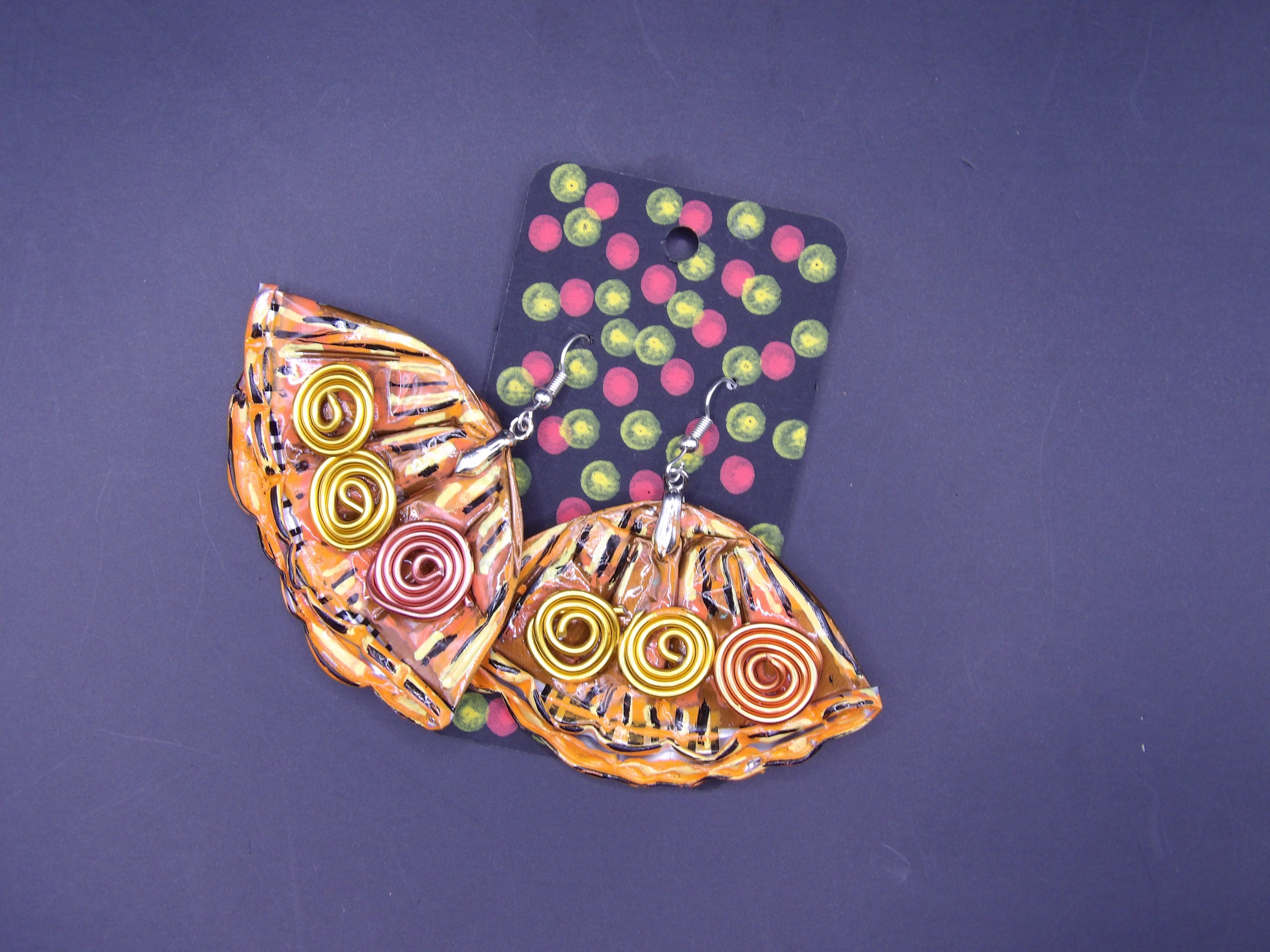 NEW RANGE -COFFEE POD EARRINGS – LARGE (PAINTED)