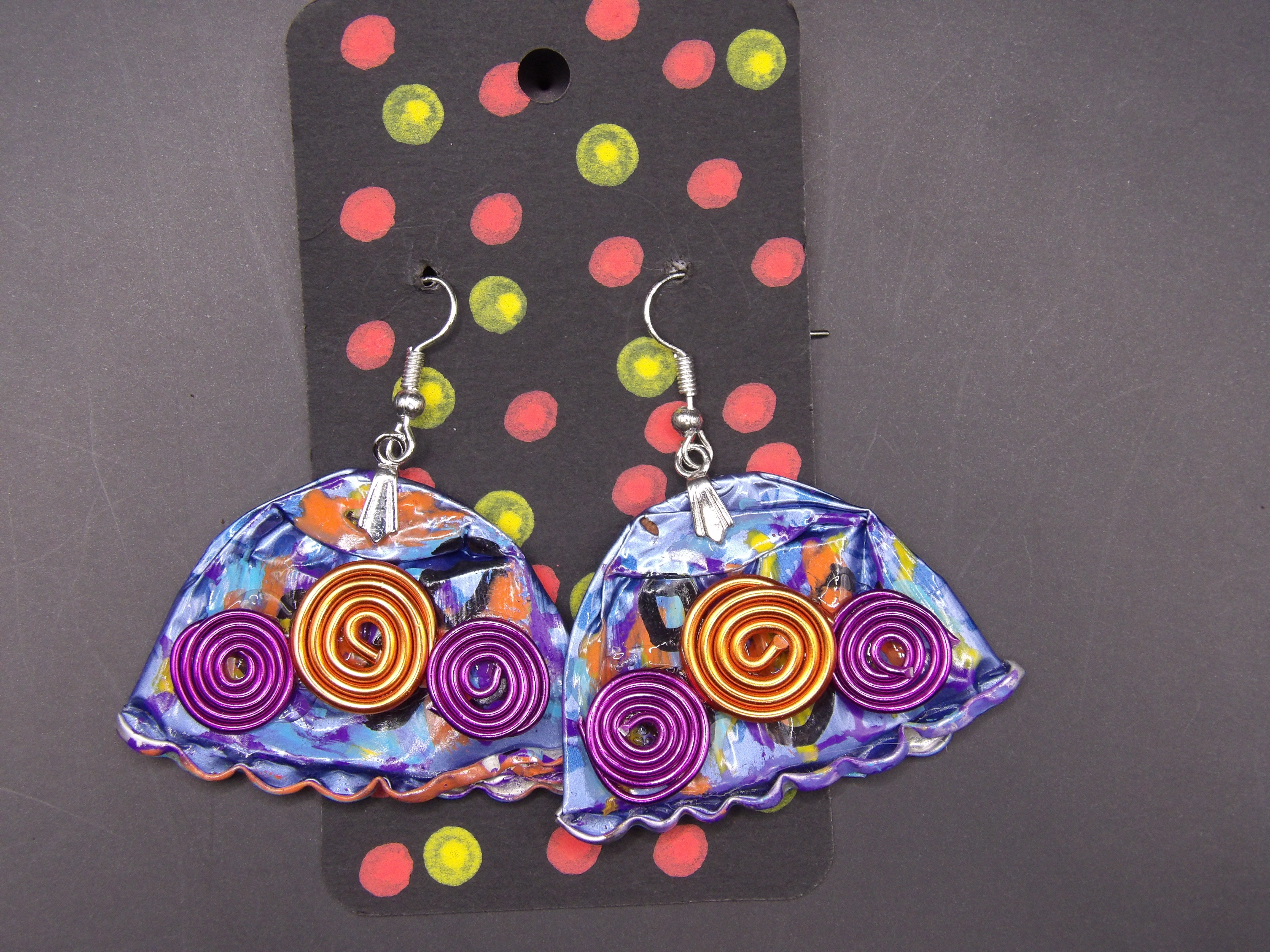 NEW RANGE -COFFEE POD EARRINGS – SMALL (PAINTED)
