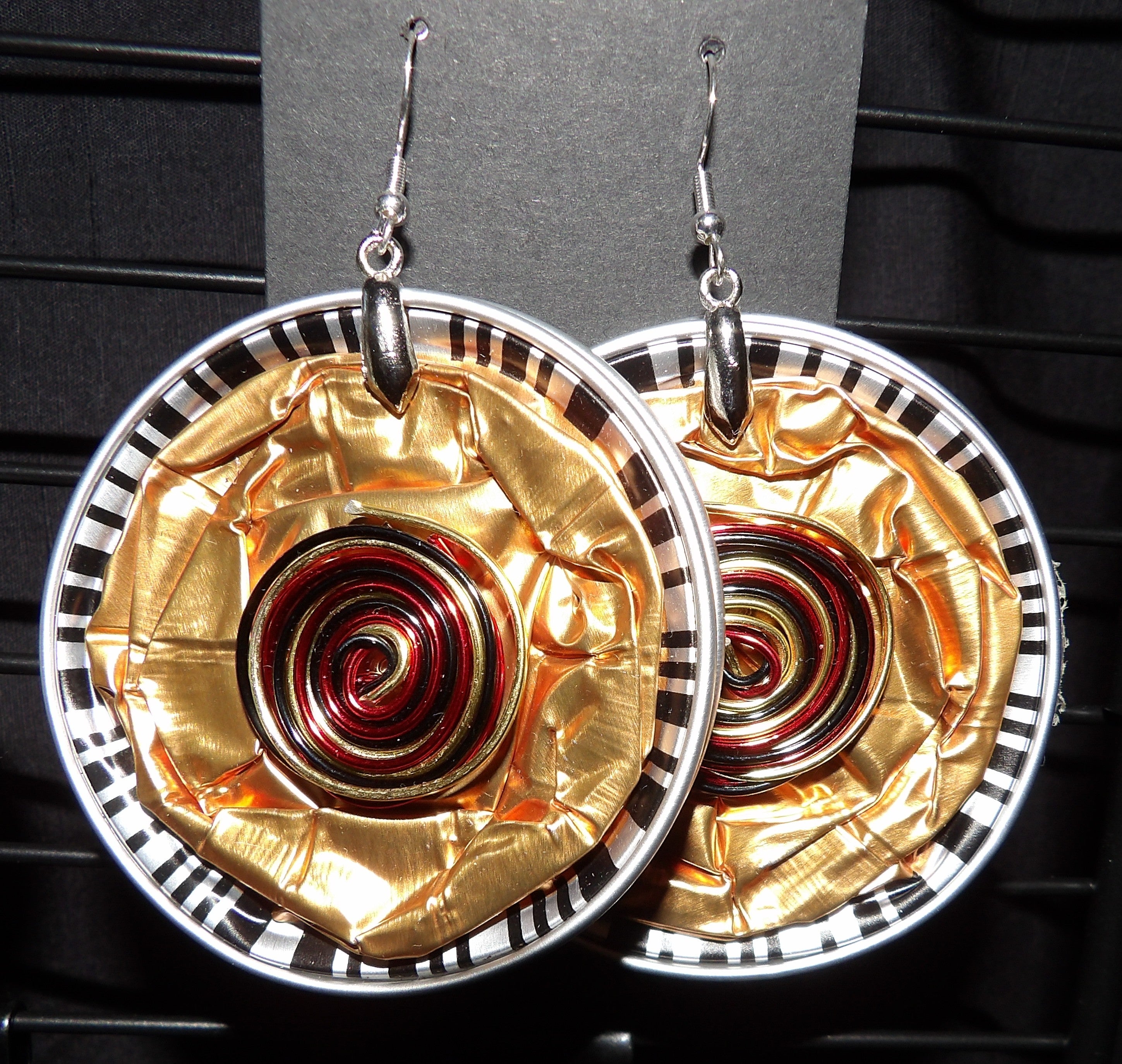 COFFEE POD EARRINGS – LARGE, HAND-FINISHED (NOT PAINTED)